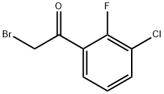 2-溴-3'-氯-2'-氟苯乙酮 结构式