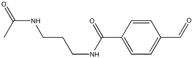 N-(3-acetaMidopropyl)-4-forMylbenzaMide 结构式