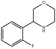 3-(2-氟苯基)吗啉 结构式