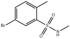 5-溴-N,2-二甲基苯磺酰胺 结构式