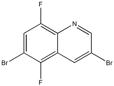 3,6-二溴-5,8-二氟喹啉 结构式