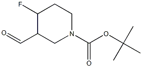 tert-butyl 4-fluoro-3-forMylpiperidine-1-carboxylate 结构式