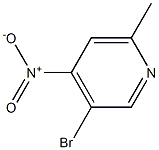 3-溴-6-甲基-4-硝基吡啶 结构式