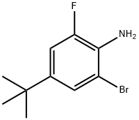 2-broMo-4-(tert-butyl)-6-fluoroaniline 结构式