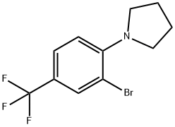 1-(2-溴-4-(三氟甲基)苯基)吡咯烷 结构式