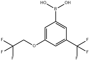 (3-(2,2,2-三氟乙氧基)-5-(三氟甲基)苯基)硼酸 结构式