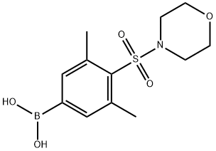 3,5-二甲基-4-(吗啉代磺酰)苯基硼酸 结构式