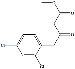 3-氧代-4-(2,4-二氯-苯基)丁酸甲酯 结构式