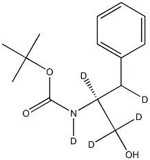 N-Boc-L-phenylalaninol-d5 结构式