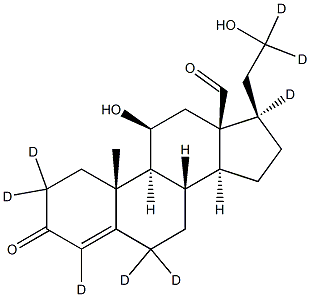 ALDOSTERONE (2,2,4,6,6,17,21,21-D8) 结构式