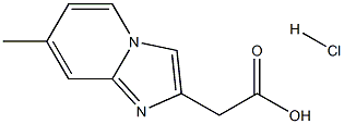(7-Methyl-iMidazo[1,2-a]pyridin-2-yl)acetic acid Hydrochloride 结构式