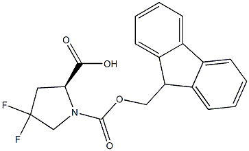 FMOC-4,4-DIFLUORO-L-PROLINE 结构式