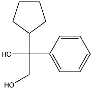1-cyclopentyl-1-phenylethane-1,2-diol 结构式