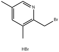 2-(溴甲基)-3,5-二甲基吡啶氢溴酸盐 结构式