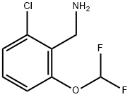 2-CHLORO-6-(DIFLUOROMETHOXY)BENZYL AMINE 结构式