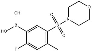 (2-氟-4-甲基-5-(吗啉代磺酰)苯基)硼酸 结构式