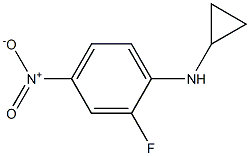 2-氟-N-环丙基-4-硝基苯胺 结构式