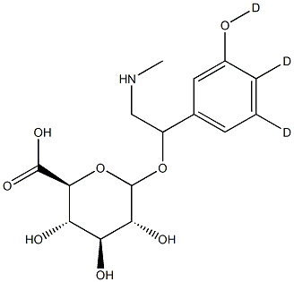 苯福林D3葡糖苷酸 结构式
