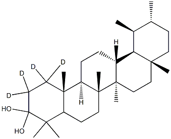 熊去氧胆酸-D4 结构式
