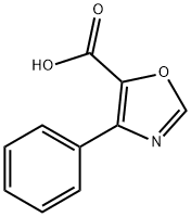 4-苯基恶唑-5-甲酸 结构式