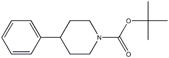 4-苯基-哌啶-1-羧酸叔丁基酯 结构式