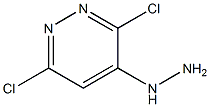 4-肼基-3,6-二氯哒嗪 结构式
