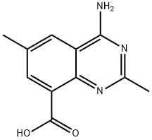 4-aMino-2,6-diMethylquinazoline-8-carboxylic acid 结构式