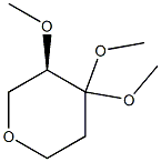 (R)-3,4,4-TriMethoxytetrahydro-2H-pyran 结构式