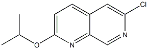 6-氯-2-异丙氧基-1,7-萘啶 结构式
