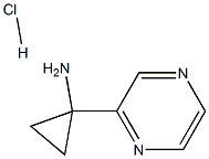 1-(吡嗪-2-基)环丙胺盐酸盐 结构式