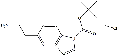 1-BOC-5-(2-氨乙基)-1H-吲哚 结构式