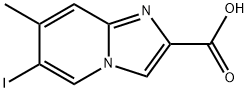 6-碘-7-甲基-咪唑并[1,2-A]吡啶-2-羧酸 结构式