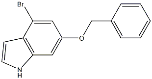 4-BroMo-6-benzyloxyindole 结构式