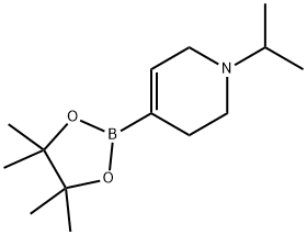 1-异丙基-4-(4,4,5,5-四甲基-1,3,2-二氧硼杂环戊烷-2-基)-1,2,3,6-四氢吡啶 结构式