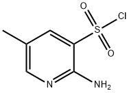 2-氨基-5-甲基吡啶-3-磺酰氯 结构式