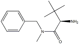 (2R)-2-氨基-N,3,3-三甲基-N-(苯基甲基)丁酰胺 结构式