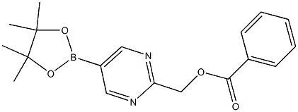 (5-(4,4,5,5-tetraMethyl-1,3,2-dioxaborolan-2-yl)pyriMidin-2-yl)Methyl benzoate 结构式