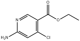 4-氯-6-氨基烟酸乙酯 结构式