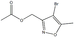 (4-broMo-5-Methylisoxazol-3-yl)Methyl acetate 结构式