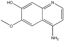 4-AMino-6-Methoxyquinolin-7-ol 结构式