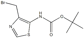 tert-Butyl [4-(broMoMethyl)thiazol-5-yl]carbaMate 结构式