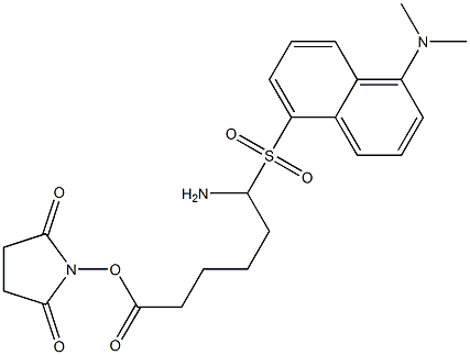 丹磺酰基-6-氨基己酸 N-琥珀酰亚胺酯 结构式