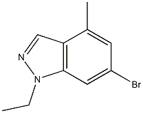 6-broMo-1-ethyl-4-Methyl-1H-indazole 结构式