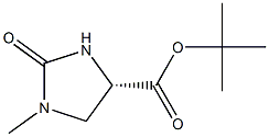 (S)- 1-甲基-2-氧代咪唑啉-4-甲酸叔丁酯 结构式