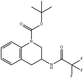 3-(2,2,2-三氟乙酰氨基)-3,4-二氢喹啉-1(2H)-羧酸叔丁酯 结构式