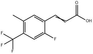 2-氟-5-甲基-4-(三氟甲基)肉桂酸 结构式