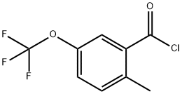 2-甲基-5-(三氟甲氧基)苯甲酰氯 结构式