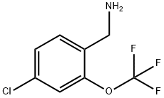 4-氯-2-(三氟甲氧基)苄胺 结构式