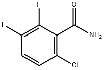 6-氯-2,3-二氟苯甲酰胺 结构式