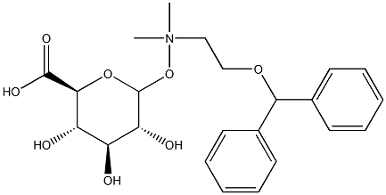 苯海拉明N葡糖苷酸 结构式